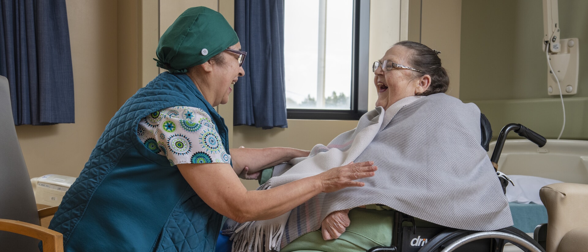 nurse and patient